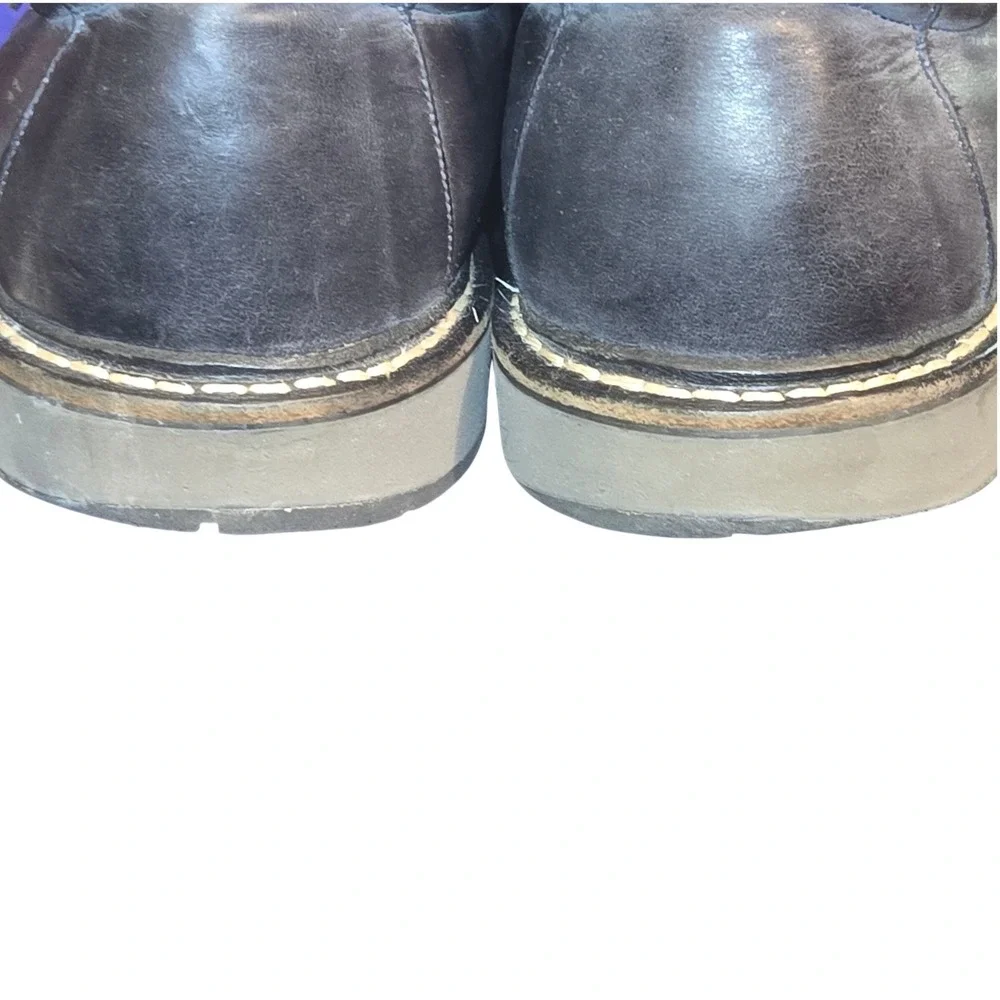 Allen Edmonds Voyager Walking Oxfords Men 14D Grey Leather Lace Up Stitched 9384
